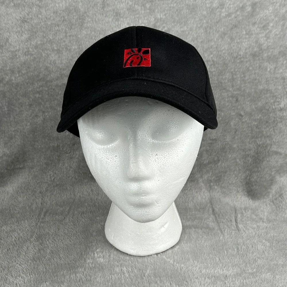 Chick-fil-A Employee Uniform Hat Oobe Team Style Black Adjustable Baseball Cap
